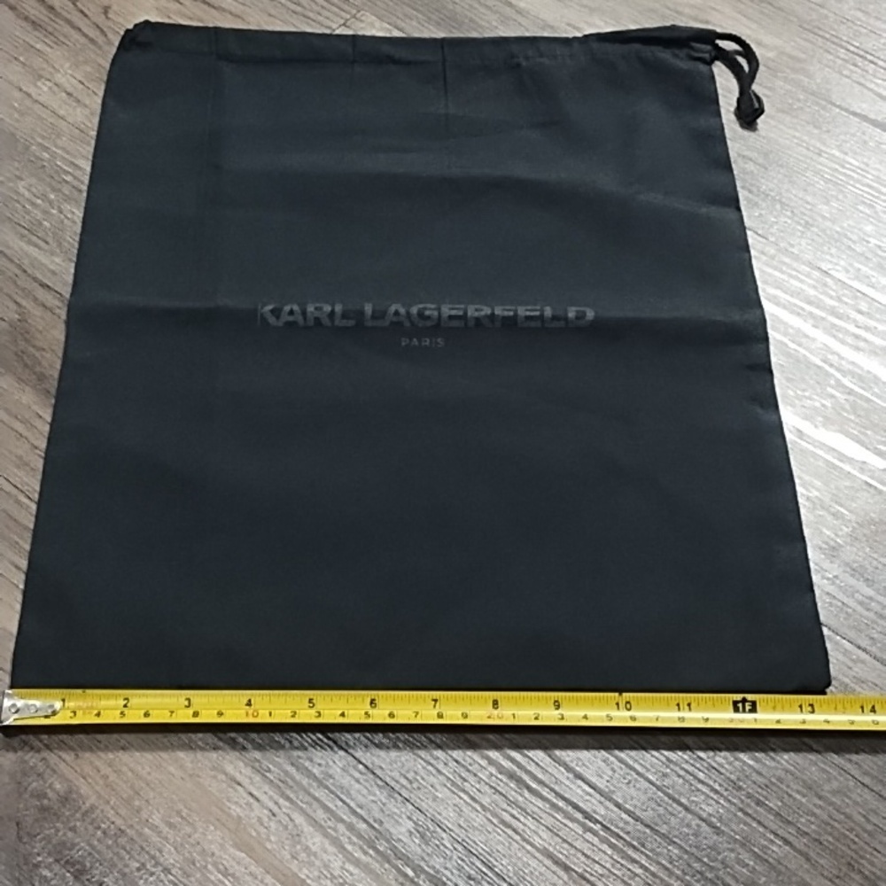 Karl Lagerfeld Black Drawstring Protective Pouch - Picture 3 of 5